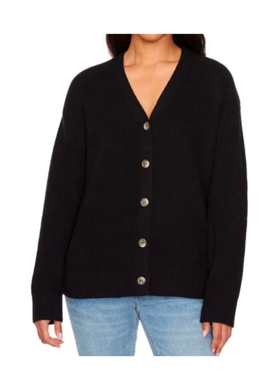 NWT Hudson Los Angelas Black 100% cotton cardigan